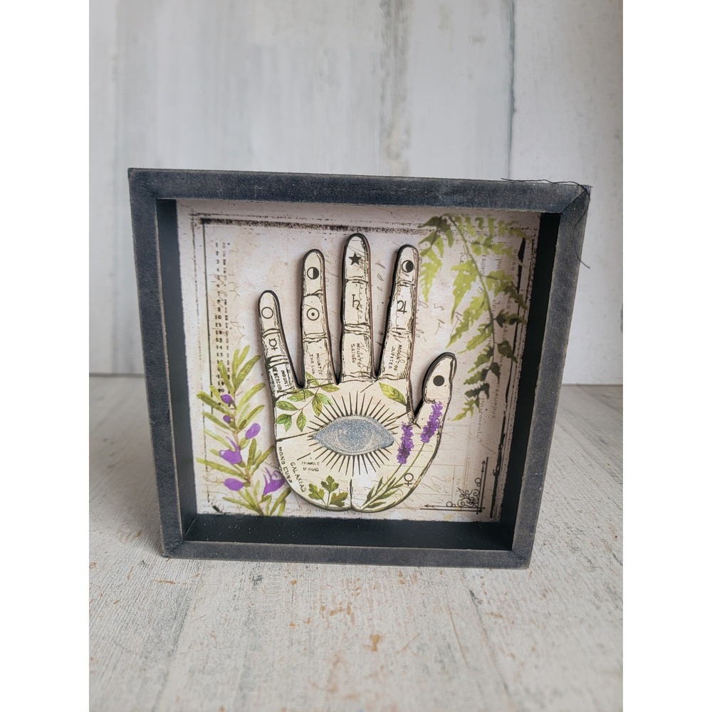Ashland Halloween all seeing fortune teller hand witch glitter home decor figure